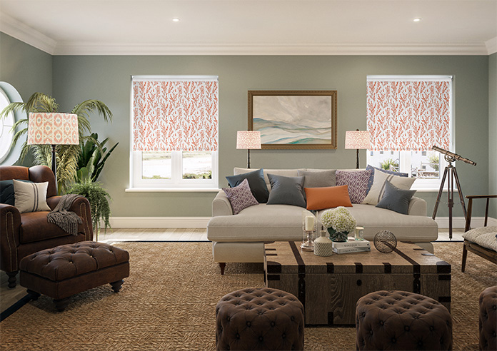 Willow Field, Burnt Orange - Twist&Fit Roller Blind - Image 8